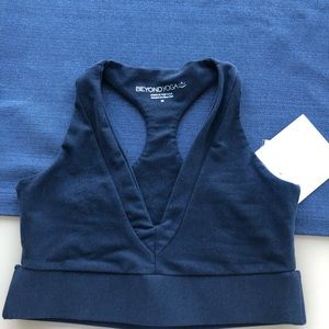 Beyond Yoga blue sports bra